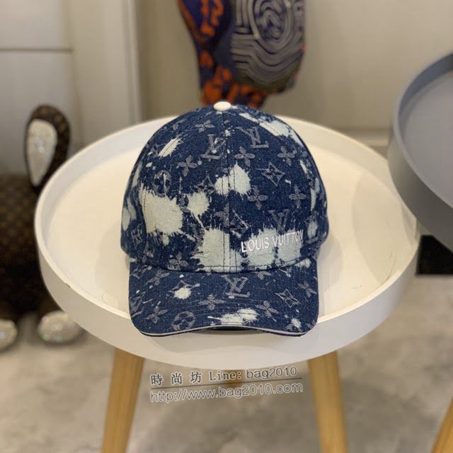 LV新品男士帽子 路易威登刺繡水洗牛仔棒球帽鴨舌帽  mm1627